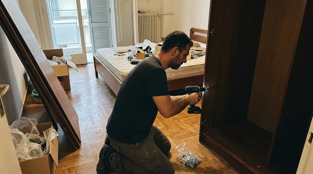 Αποσυναρμολόγηση ντουλάπας πριν τη μετακόμιση